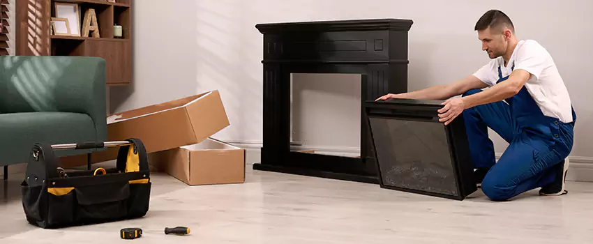 Old Rusted Metal Fireplace Repair And Replacement in Lexington, NC